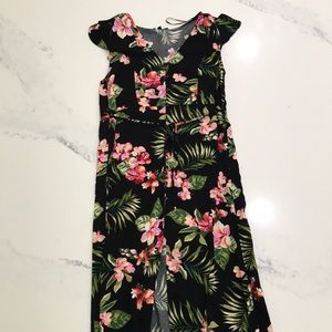 Black floral dress